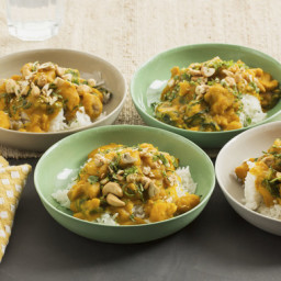 Thai Green Curry Chickenwith Butternut Squash and Jasmine Rice