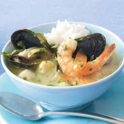 Thai Green Curry with Seafood
