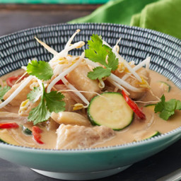 Thai green peanut and fish curry