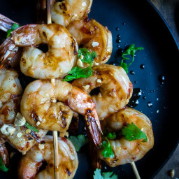 Thai Grilled Shrimp Kabobs with Coconut Sticky Rice
