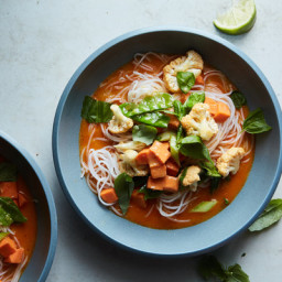 Thai-Inspired Coconut Curry Soup With Vegetables