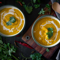 Thai Pumpkin and Sweet Potato Soup