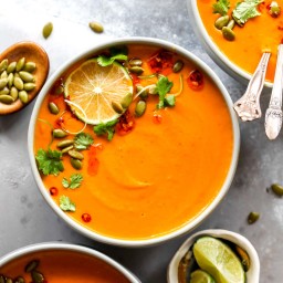 Thai Pumpkin Soup (Vegan, 30 Minutes)