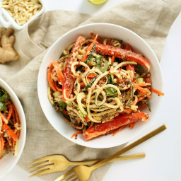 Thai Quinoa and Zucchini Noodle Salad
