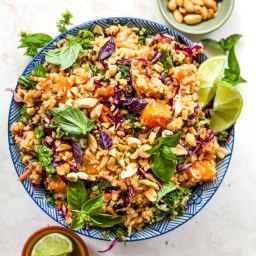 Thai Quinoa Salad with Butternut Squash (Vegan)