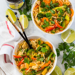 Thai Red Coconut Curry Noodle Bowls
