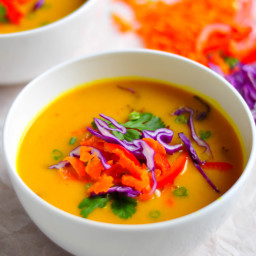Thai Red Curry Acorn Squash Soup