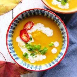 Thai spiced butternut squash soup