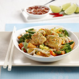 Thai Stir Fry Noodles and Chicken