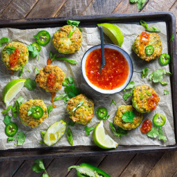 Thai-Style Shrimp Cakes With Sweet Chili Dipping Sauce Recipe