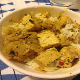 thai Tofu green curry