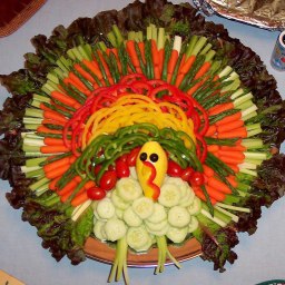 Thanksgiving Kids Turkey Platter