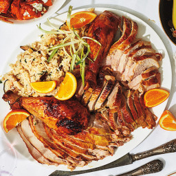 Thanksgiving Recipe: Lemongrass-Rubbed Turkey and Sticky Rice Stuffing