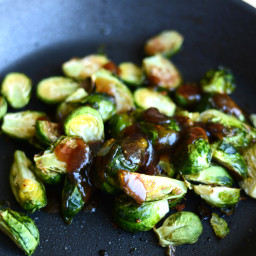Thanksgiving Side: Maple Apple Caramelized Brussels Sprouts