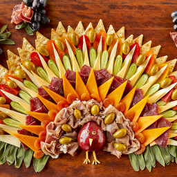 Thanksgiving Turkey Cheese Board