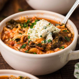 The ABSOLUTE BEST Slow Cooker Lasagna Soup