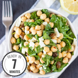The Amazing Chickpea Spinach Salad