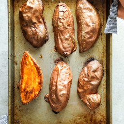 THE BEST AND QUICKEST BAKED SWEET POTATOES