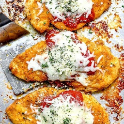 THE BEST Baked Chicken Parmesan
