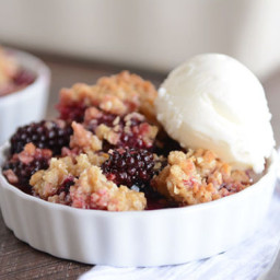 The Best Blackberry Crisp {Can Use Other Berries, Too!}