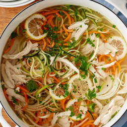 The Best Chicken Zoodle Soup