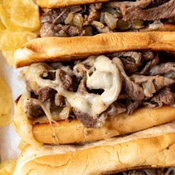 The BEST Classic Philly Cheese Steak Sandwiches