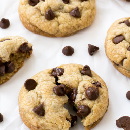 The BEST Coconut Oil Chocolate Chip Cookies
