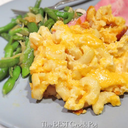 THE BEST Crock pot Mac and Cheese