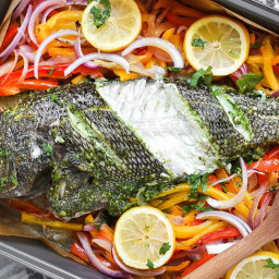 The Best Ever Baked Sea Bass Recipe