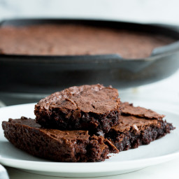 The Best Fudgy Cast Iron Skillet Brownies