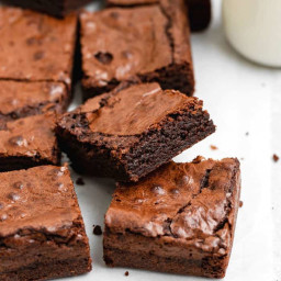 The BEST Fudgy Chewy Brownies Recipe!