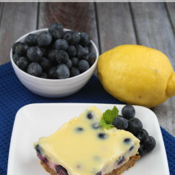 The Best Lemon Blueberry Bars Recipe Ever!