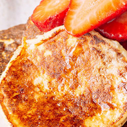 The Best Paleo Banana Pancakes with Fresh Strawberries