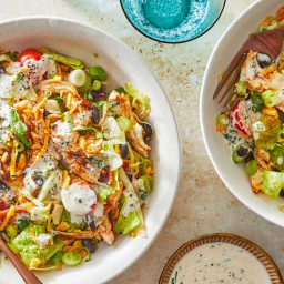 The Best Part Of This BBQ Chicken Salad Is The Homemade Dressing