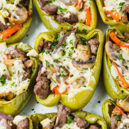 The Best Philly Not-So Cheesesteak Stuffed Peppers