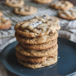 The Best Salted Caramel Chocolate Chip Cookies