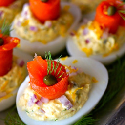 The Best Smoked Salmon Deviled Eggs Recipe