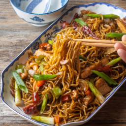 The Best Vegan Kung Pao Stir-Fry Noodles You Need Now