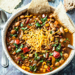 The Best Vegetarian Chili (Slow-Cooker or Stovetop)