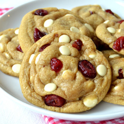The Best White Chocolate and Cranberry Cookies