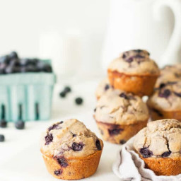 The Best Whole Wheat Oatmeal Blueberry Muffins Clean Eating Recipe