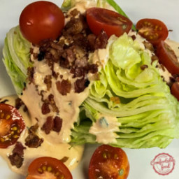 The BLT Wedge Salad with Chipotle Ranch Dressing