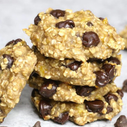The Easiest Banana Oatmeal Chocolate Chip Cookies (with Video)