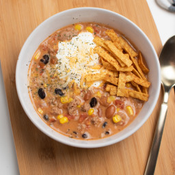 The Easiest Creamy Taco Soup