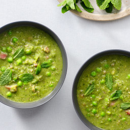 The Fastest Green Pea and Ham Soup Recipe