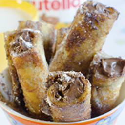 The imperfectly perfect Nutella French Toast Roll Ups