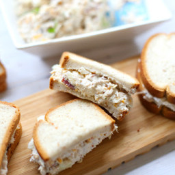 The Most Delicious Loaded Chicken Salad Sandwich Gluten-Free