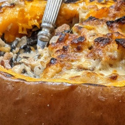 The Perfect Doable, Elegant Thanksgiving Side: A Whole Stuffed Pumpkin