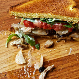 The Turkey Club Shawarma Sandwich With Pork Belly and Enhanced Mayo Recipe