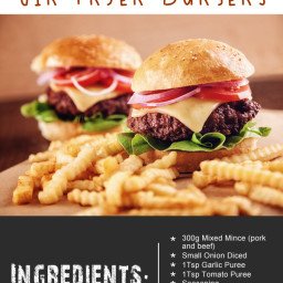 The Ultimate Air Fryer Burgers